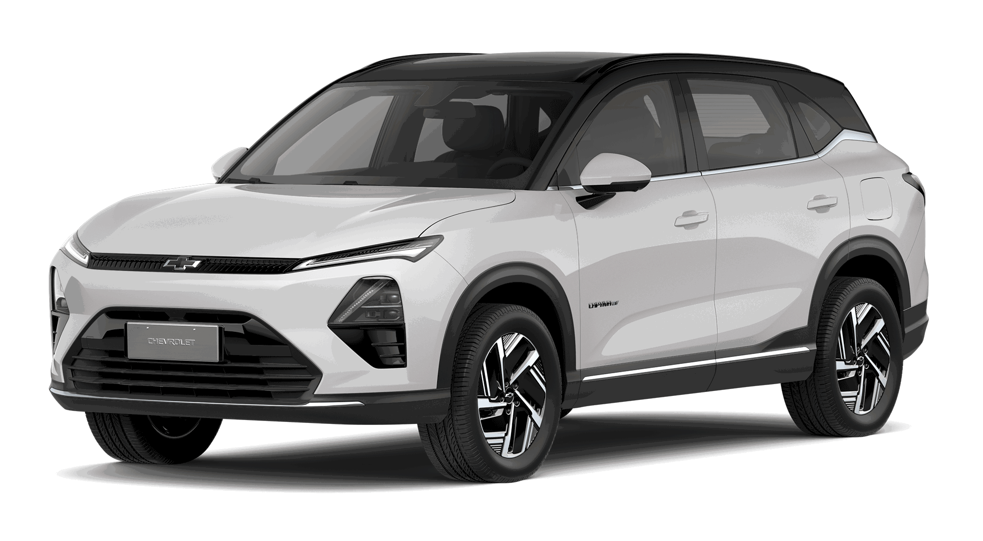 Chevrolet Captiva EV color Plata Perlado con techo negro