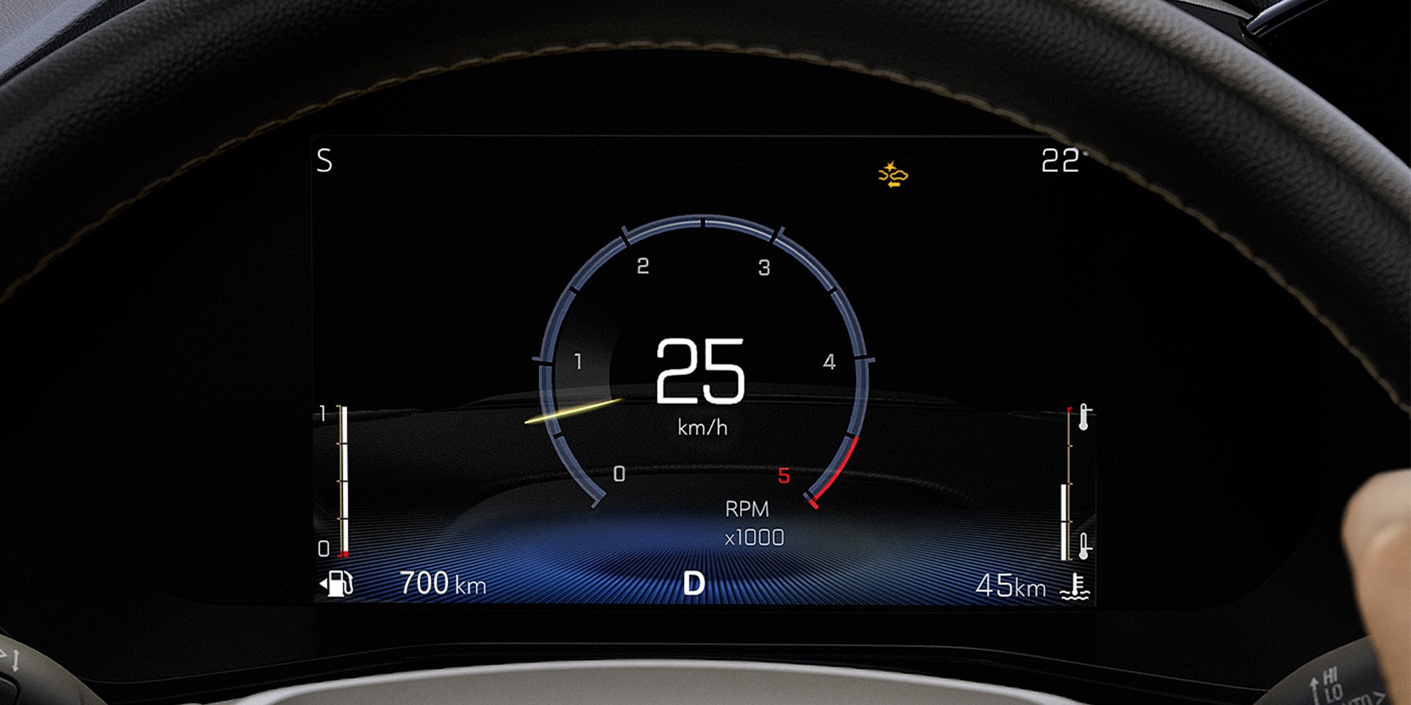 Panel de la Chevrolet Colorado con personalización digital