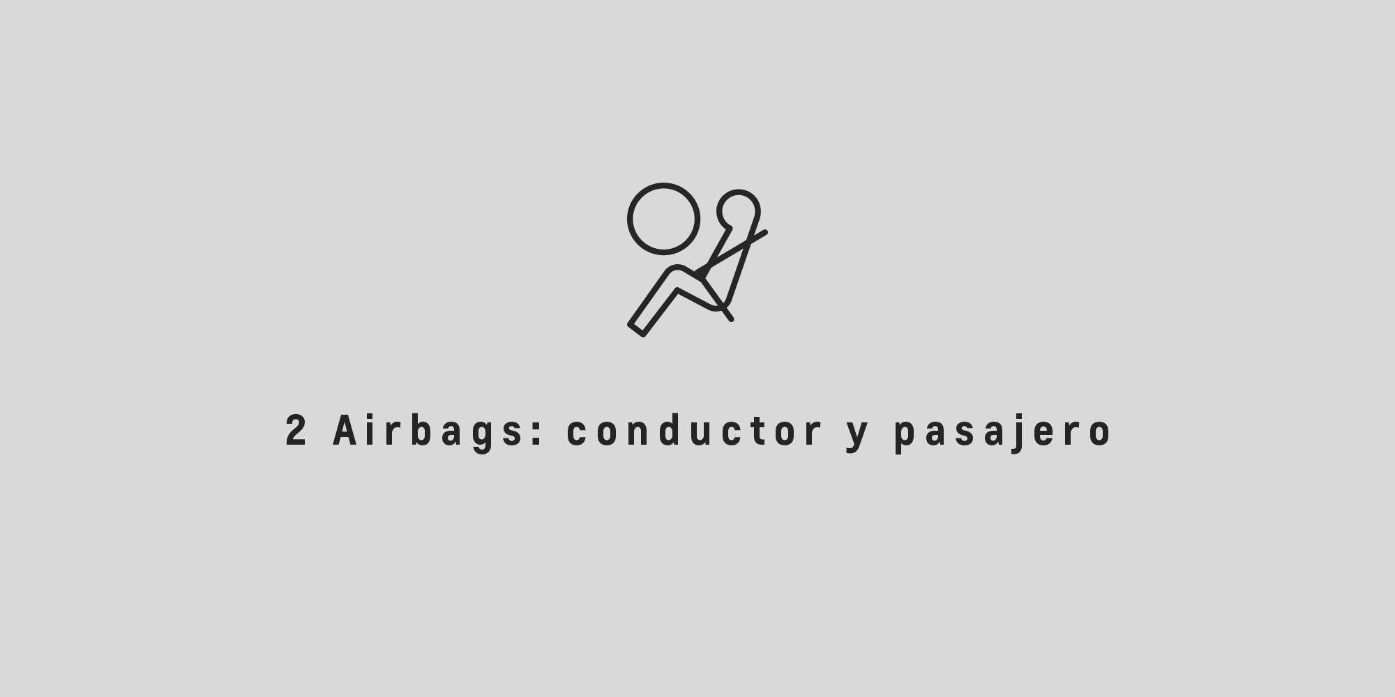 Icono de Airbags: conductor y pasajero de la N400 Pasajeros