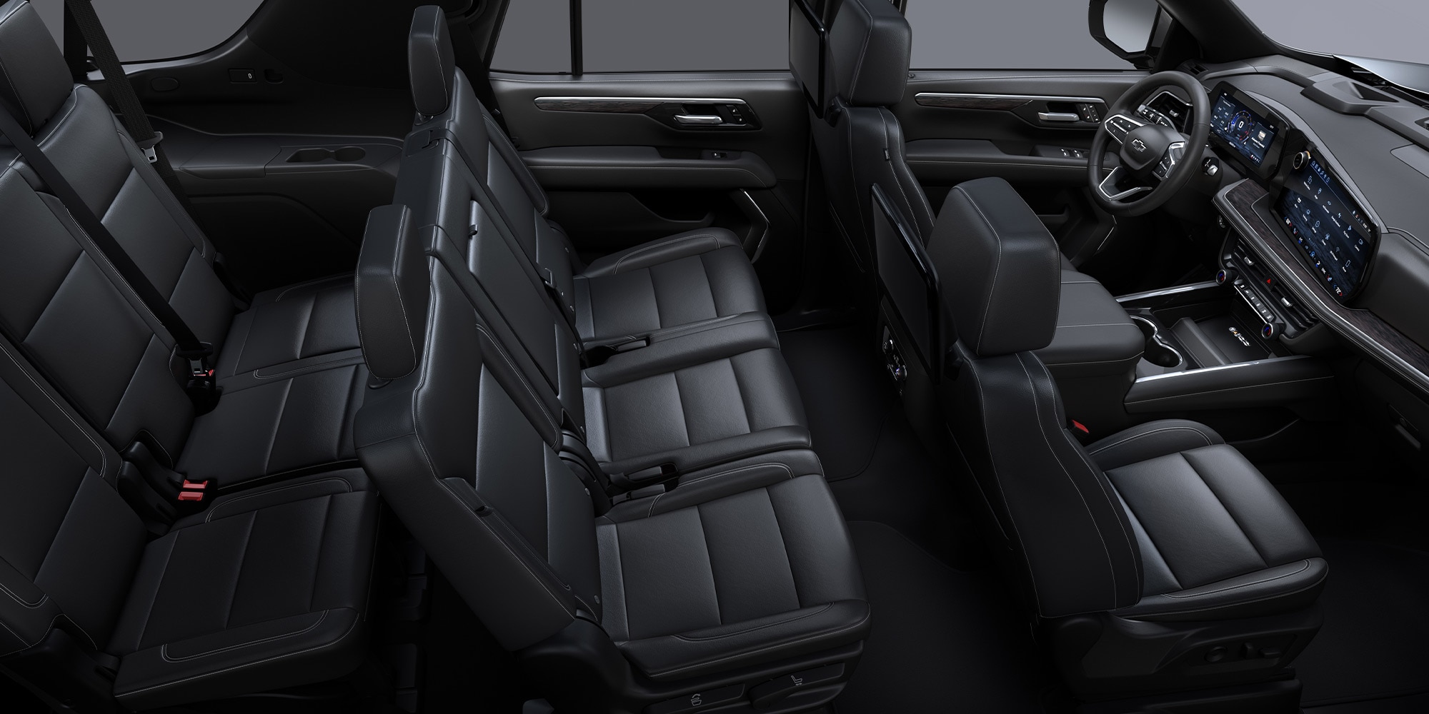 Vista interior de los asientos de la Chevrolet Suburban Z71