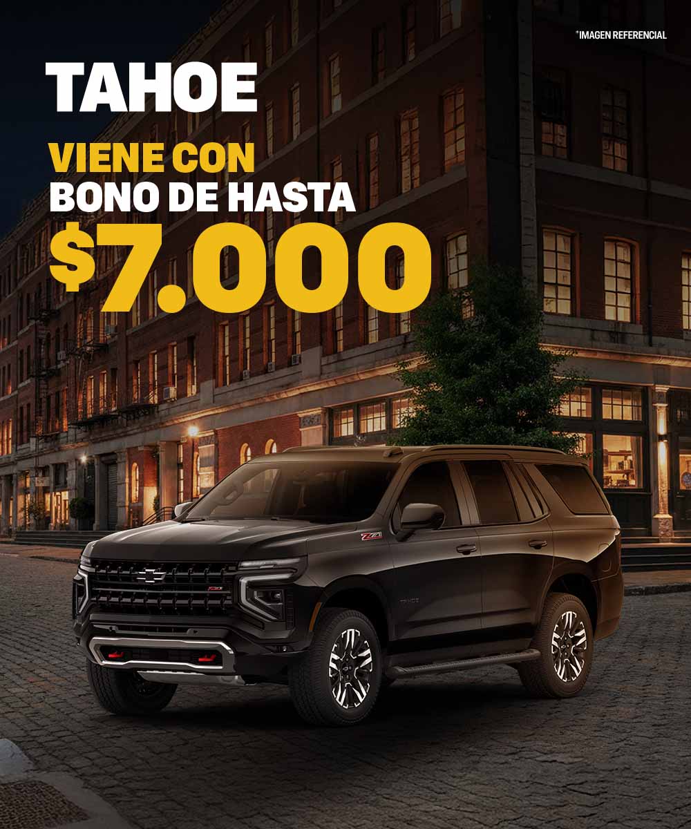 Chevrolet Tahoe con bono de hasta $7.000