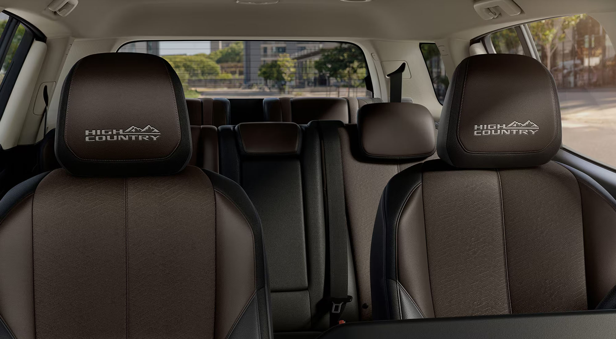 Vista interior de los asientos de la Chevrolet Trailblazer.