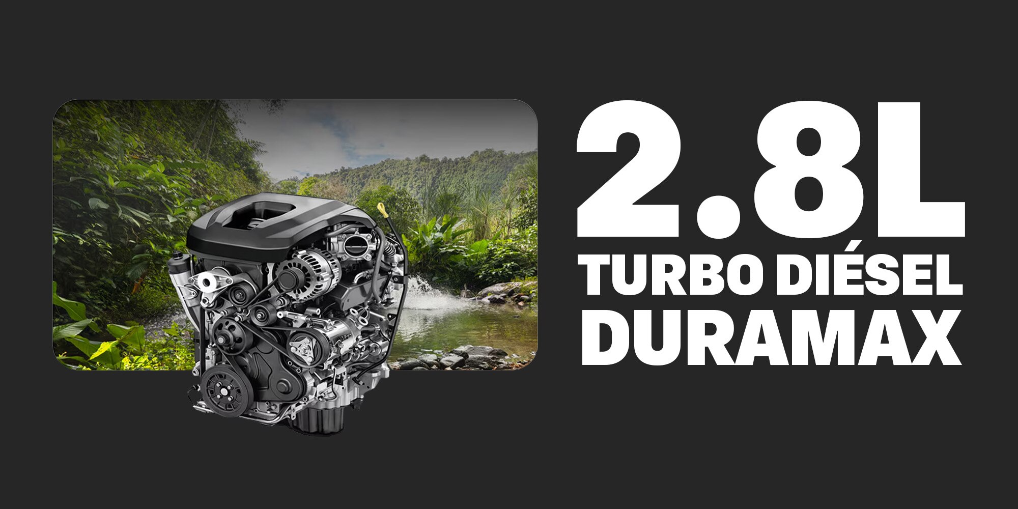 Motor 2.8L turbo diésel duramax de la Chevrolet Trailblazer.
